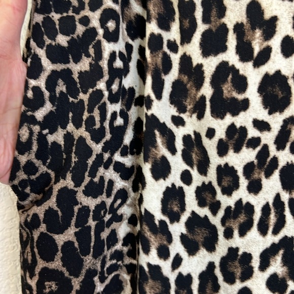 Vince Camuto Animal Print Leopard High Rise Ankle Crop Pants Size L - Picture 5 of 8